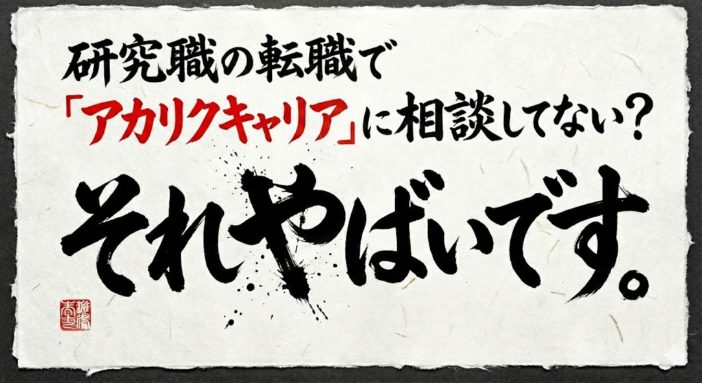 研究職の転職でアカリクキャリアを活用しないのは勿体無い